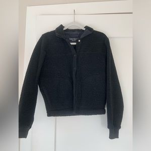 Outdoor Voices Mega Fleece Bomber Jacket/ Snap Sweater